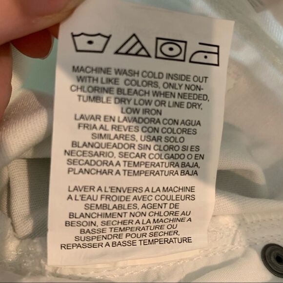 Riders Indigo by Lee White Denim High Waist Shorts Size 18 - Picture 5 of 6